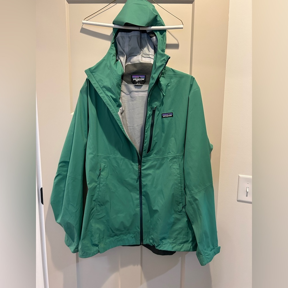 Patagonia Teal Rain Jacket Shell - image 1
